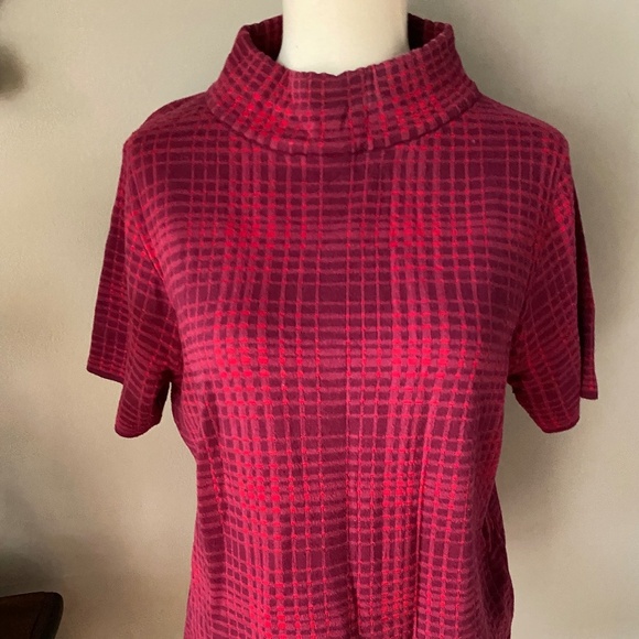 NWT Anthropologie Red Field Flower Celina Sweater Tee Large - Picture 6 of 8